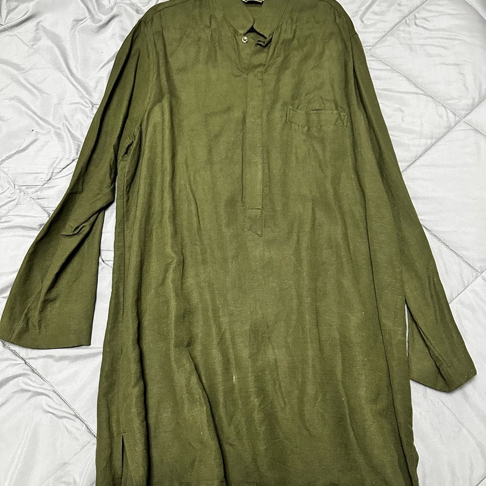 Olive Green Men's Kurta